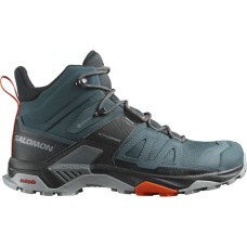 Salomon X Ultra 4 Mid GTX Спортивные ботинки для активного отдыха, GORE-TEX, Черные, Система контроля спуска